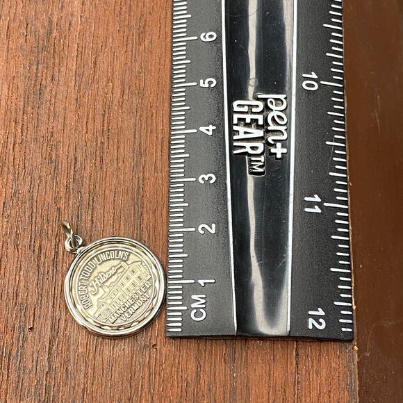 Vintage Bruce 925 Sterling Silver "Robert Todd Lincoln Hildene" Pendant Charm - Picture 3 of 4